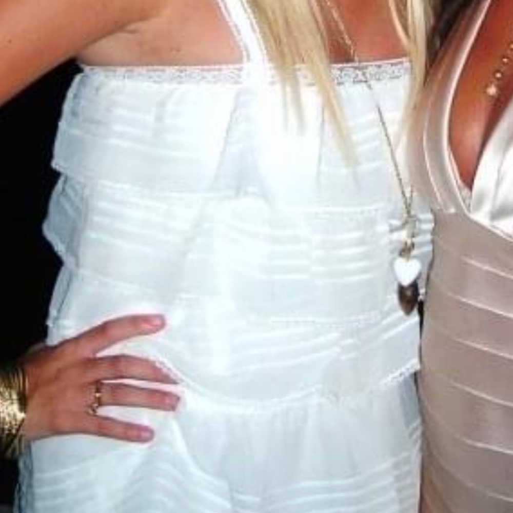 BCBG TIERED RUFFLE DRESS - Picture 9 of 10